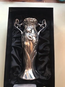 A.E. Williams Pewter Art Nouveau Style Beautiful Vase In Presentation Box - Picture 1 of 20