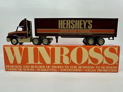 复古 Winross 压铸卡车 1/64 - Hershey's 特别黑暗限量版 1992 — 第 1/4 张图片