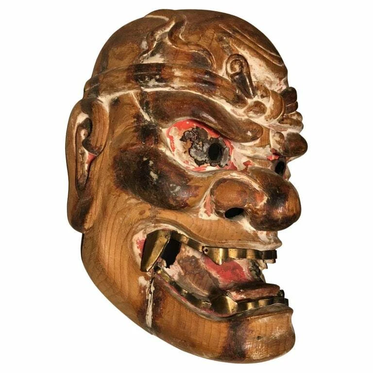 Mask Pre - 1800 Asian Antiques for sale | eBay