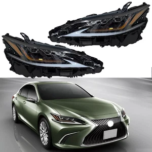 For 2019 2022 Lexus ES300H ES350 LED Triple Lamp Headlight Driver Passenger Pair - Picture 1 of 14