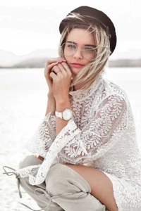 Keepsake Uptown LS Lace Mini Dress - Picture 1 of 10