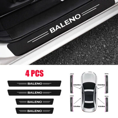 4X For Suzuki Baleno Door Sill Plate Scuff Anti Scratch Stickers Protector - image 1 of 4