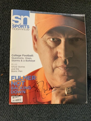 Autographed Phillip Fulmer Signed Magazine Tennessee Volunteers Cover