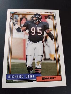 Richard Dent Chicago Bears Defensive End - Topps  NFL 1992 Card #128 - Image 1 of 2