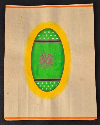 PINTURA LINGAM SERPIENTE TANTRA SOBRE PAPEL ANTIGUO HECHA A MANO INTERESANTE SHIVA LINGAM. Foto 1 de 2