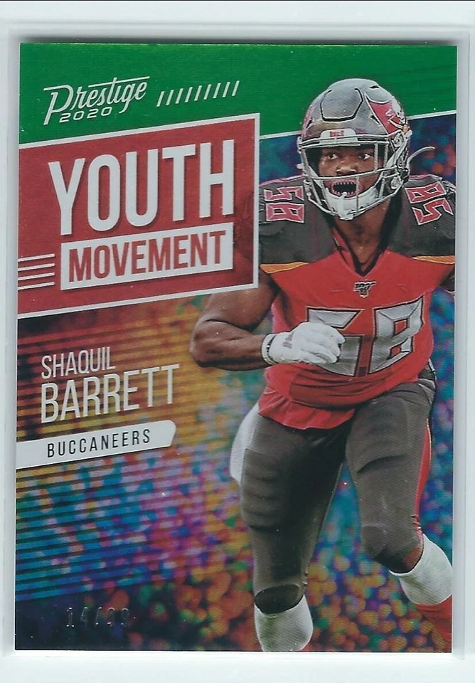 2020 Prestige Shaquil Barrett Youth Movement Xtra Points Green 14/99 - Image 1 of 1