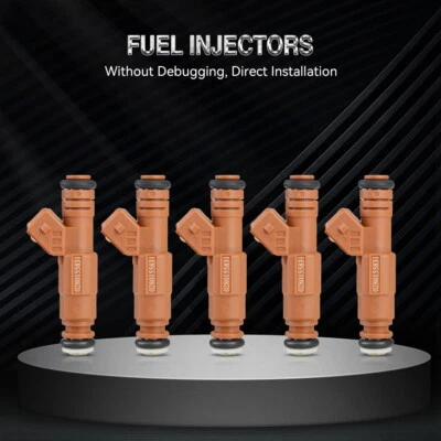 Inyectores de combustible 5 piezas para Volvo C70 S60 S70 V70 2,4 L Volvo XC90 XC70 V70 2,5 L Foto 1 de 4