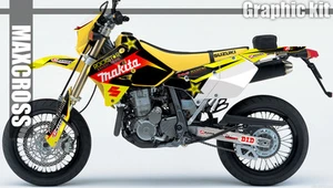 SUZUKI DRZ400S DRZ400SM DRZ400E MAXCROSS GRAPHICS FULL KIT DECALS STICKER RM1 - Picture 1 of 5