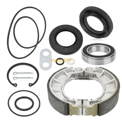 Rear Brake Drum Bearing Seals & Shoes Kit for Honda TRX420 Rancher 420 2007-2013 - Image 1 of 4