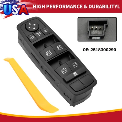 Front Driver Side Window Control Switch Fits 2007-11 for Mercedes-Benz ML63 AMG - Image 1 of 4