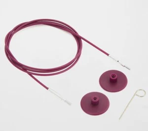 KnitPro Nadelseil, Seil mit 2 Endkappen + Seilschlüssel 40-275cm - jetzt farbig - Picture 1 of 9