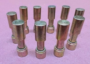 ⭐LOT OF 10⭐ Rexnord 10486804 Utility Barrel Lock #6 Gold Lock w/End Cap 93180124 - Picture 1 of 2