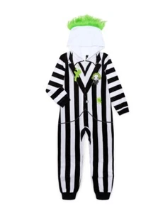 Beetlejuice Boys Union Suit 1pc Pajama Boys Size 8 New w Tags - Picture 1 of 4