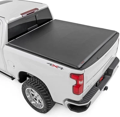 Cubierta de caja enrollable suave para camioneta Chevy Silverado y GMC Sierra 1500 (2019-2026... Foto 1 de 4