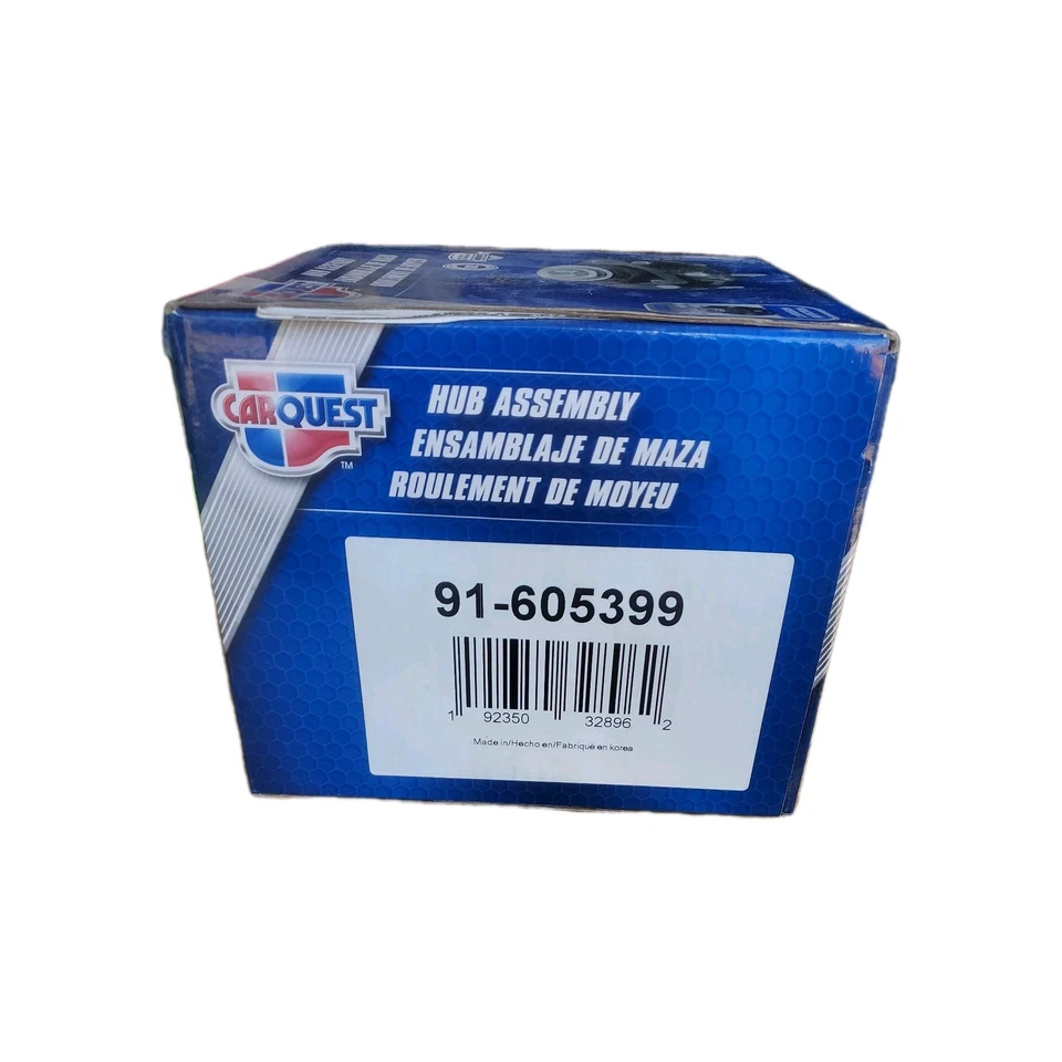 Conjunto de cojinete de rueda y buje CarQuest TOTALMENTE NUEVO 91-605399 para Hyundai/Kia Foto 1 de 1