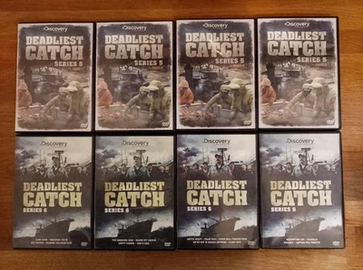 DVD - X8 Deadliest Catch Fishing DVDs Bundle Collection PAL UK R2 Series 5-6 - Image 1 of 2