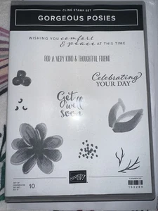 Stampin' Up! Cling Stamp Set Gorgeous Posies - Picture 1 of 2
