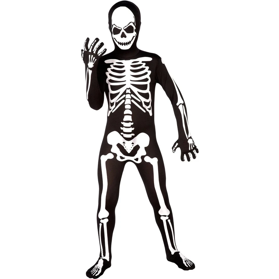 Boy's MorphCostumes "Home of Morphsuits" Skeleton Bodysuit XL 14-16 BRAND