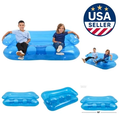 Sofá inflable portátil de 71 pulgadas para niños - Ideal para relajarse y jugar Foto 1 de 4