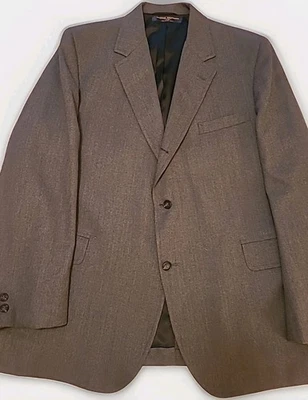 1976-1994 Brooks Brothers 346 Dark Gray Three Piece 3/2 Suit Sz: 46R - Image 1 of 4