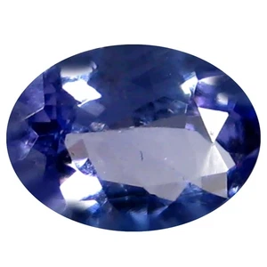 Piedra preciosa de tanzanita violeta azulada de 0,66 quilates AAA brillante forma ovalada (7 x 5 mm) - Imagen 1 de 1