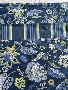 "Juego de 4 manteles individuales reversibles Pottery Barn azul/verde/blanco cachemir 20x13,5"" nuevos sin etiquetas" - Imagen 1 de 6