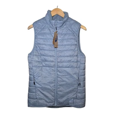 ASICS Men’s Small Performance Insulated Vest 2.0 Sheet Rock Gray Fleece NWT - Image 1 of 4