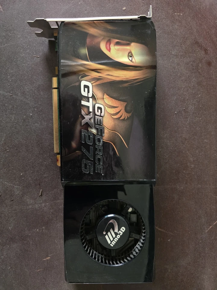 Inno3D GeForce GTX 275 896MB GDDR3 PCI-E Graphics Card N275-1DDN-H3IY Vintage - Image 1 of 4