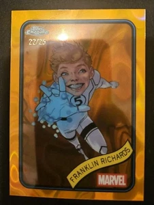 2025 Topps Chrome Marvel Franklin Richards Orange Refractor 22/25 #56 - Picture 1 of 1