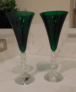 Cristal D'Arques NOEL Champagne flutes, Set of two, Green - Bild 1 von 4