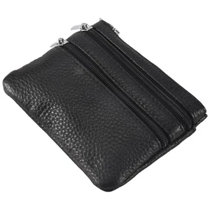Cartera de cuero con 4 y correas para mujer negra G5L46179 - Imagen 1 de 6