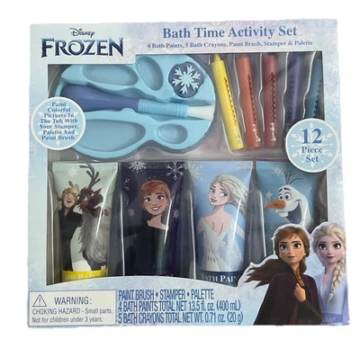 Disney Frozen Bath Time 12 Piezas Color y Pintura Actividad Set Nuevo Foto 1 de 4