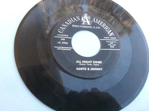 SANTO & JOHNNY-All Night Diner/Sleep Walk-45 VG - Imagen 1 de 2