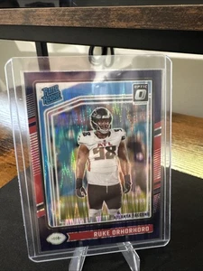 2024 Panini Donruss Optic - Rated Rookie Ruke Orhorhoro #287 Purple Shock Prizm - Picture 1 of 2