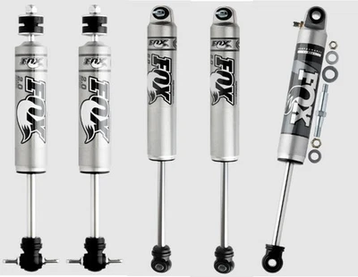 Amortiguadores delanteros + traseros Fox 0-2" elevación + estabilizador para Jeep Cherokee Wrangler TJ Foto 1 de 3