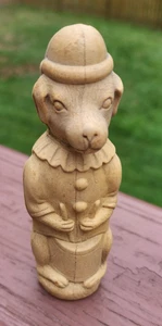 victorian era rubber squeeky childs toy dog in uniform playing drum 5" - Picture 1 of 11