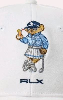 女士 Polo Ralph Lauren RLX ⛳️ 高尔夫熊帽  — 第 1/3 张图片