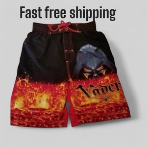 STAR WARS DARTH VADER Swimsuit Swim Trunk Shorts Boy Bathing suit Size XS NWT - Picture 1 of 6