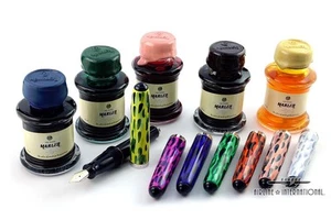 Marlen Impression Fountain Pen Set EXTREMELY RARE!!! 7 Colorful Variations! - Picture 1 of 6