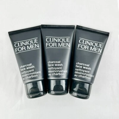 Jabón facial Clinique For Men carbón 3 piezas 50 ml/1,7 oz cada uno = 150 ml viaje Foto 1 de 4