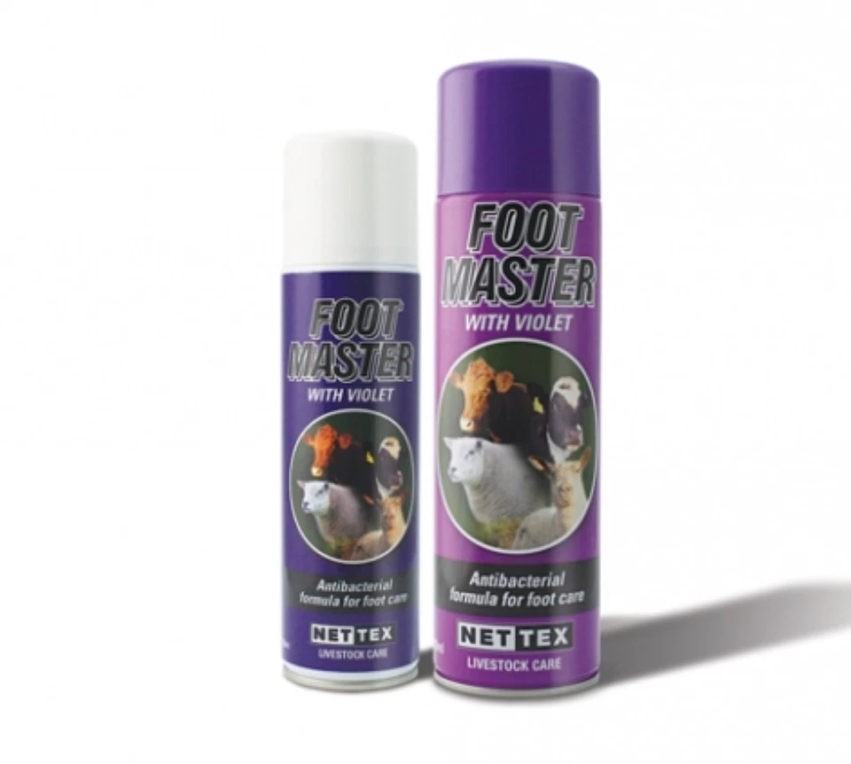 NET TEX FOOTMASTER FOOT MASTER SPRAY - VIOLET 250ml or 500ml - Sheep, Goats