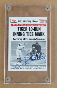  Detroit Tigers Jim Northrup 1989 Topps #167 Signed - World Series Grand Slam - Picture 1 of 4