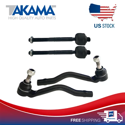 4pc Front Outer+Inner Tie Rod Ends For Mercedes-Benz GL320 ML320 GL350 - Image 1 of 4