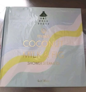 Musee Coconut Milk &Fig Relaxing Aromatherapy Shower Steamer Set - 4 Count - Picture 1 of 3