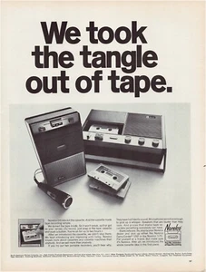 Print Ad Norelco Cassette Tape Player Recorder 1968 Full Page 10.5"x13.5" - Picture 1 of 1
