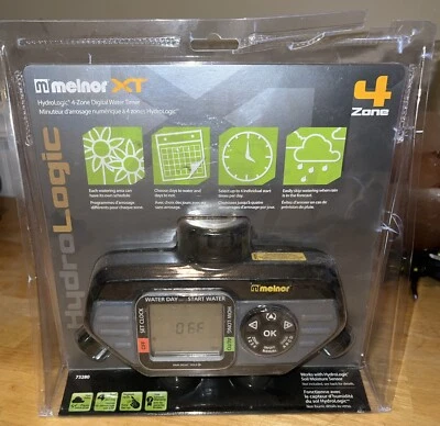 Temporizador de agua programable específico de día Melnor Hydrologic electrónico de 4 zonas 73280 Foto 1 de 4