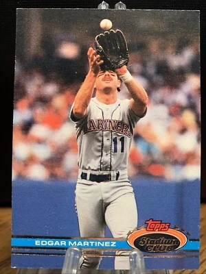 1991 Stadium Club #47 Edgar Martinez Seattle Mariners - Image 1 of 2