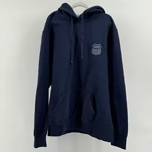 Union Pacific Navy Blue Sweatshirt Hoodie Size Large Port & Company Core Fleece - Picture 1 of 10