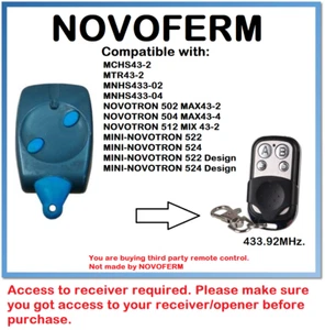 NOVOFERM MTR43-2 codice a rotazione telecomando compatibile 433,92 MHz. - Foto 1 di 12