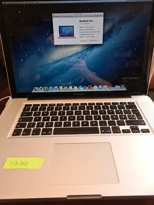 APPLE MACBOOK PRO A1286 15" INTEL CORE i5 500GB HDD 4GB RAM (Faulty but Working) - Image 1 of 4